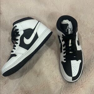 Nike Air Jordan Black and White Sneakers